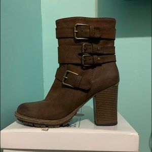 Brown booties